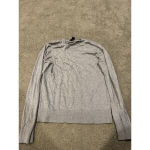 Banana Republic‎ Sweater Mens Medium Gray Silk Cotton Cashmere Lightweight